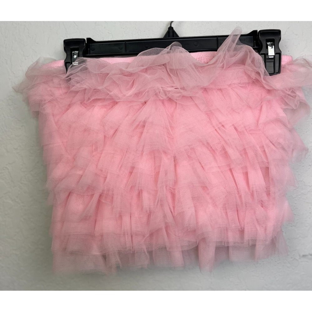 Alkemy Large Sexy Tutu Tule Style Strapless Stretch Tube Top Pink Goth‎